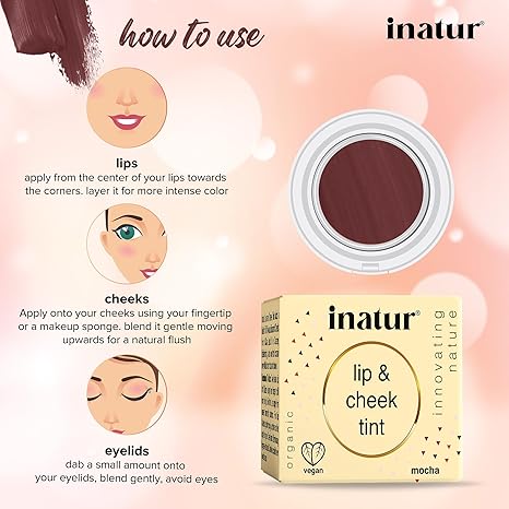 Inatur Mocha Lip & Cheek Tint - 4 gms