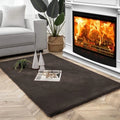 Luxe Home Ruffle Floor Rug 3 X 5 Ft  Colour Cocoa