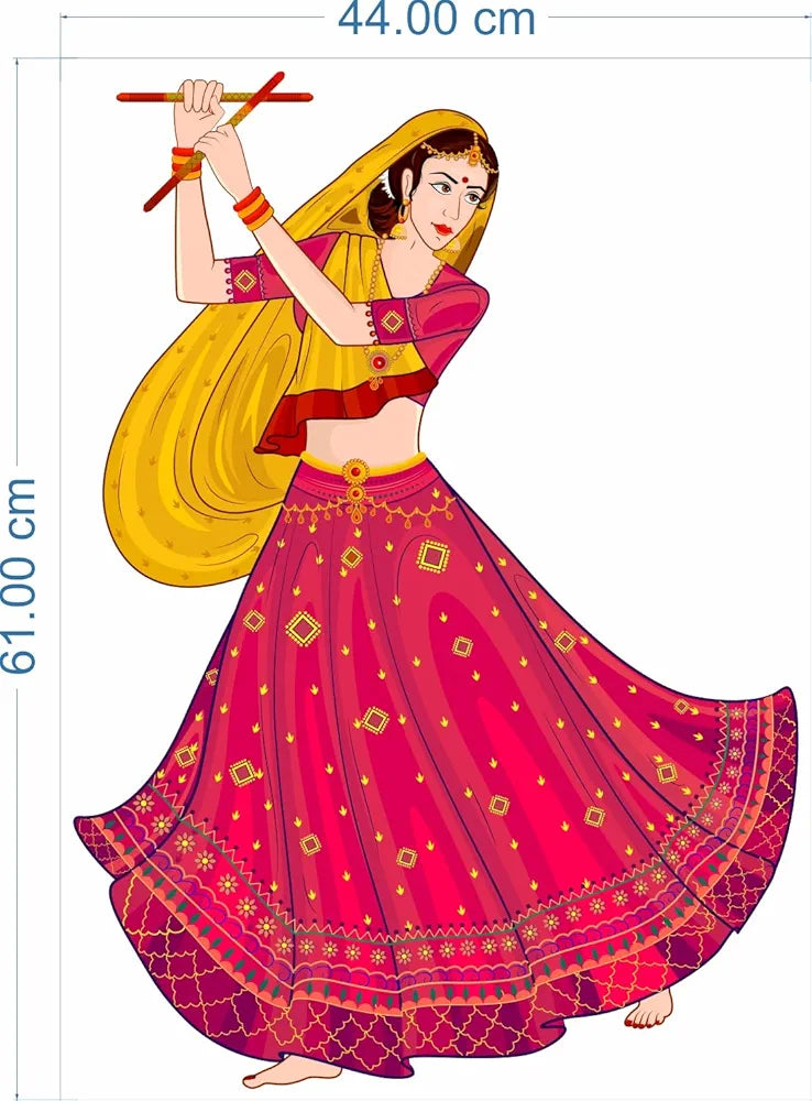 Rangoli Vinyl Wall Sticker Self-Adhesive Wall Decor Parent 5 Design-3