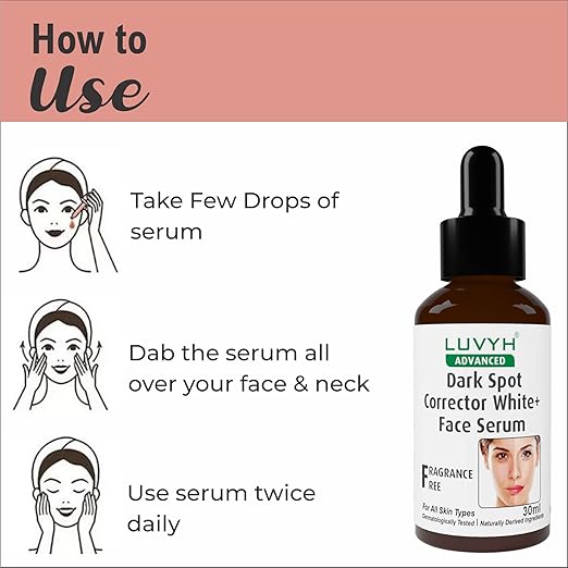 Luvyh Dark Spot Corrector White+ Face Serum - 30 ml