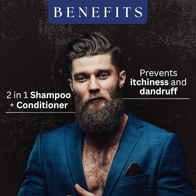 Amazing Earth 2 in 1 Beard Wash for Men Shampoo + Conditioner - 100 ml