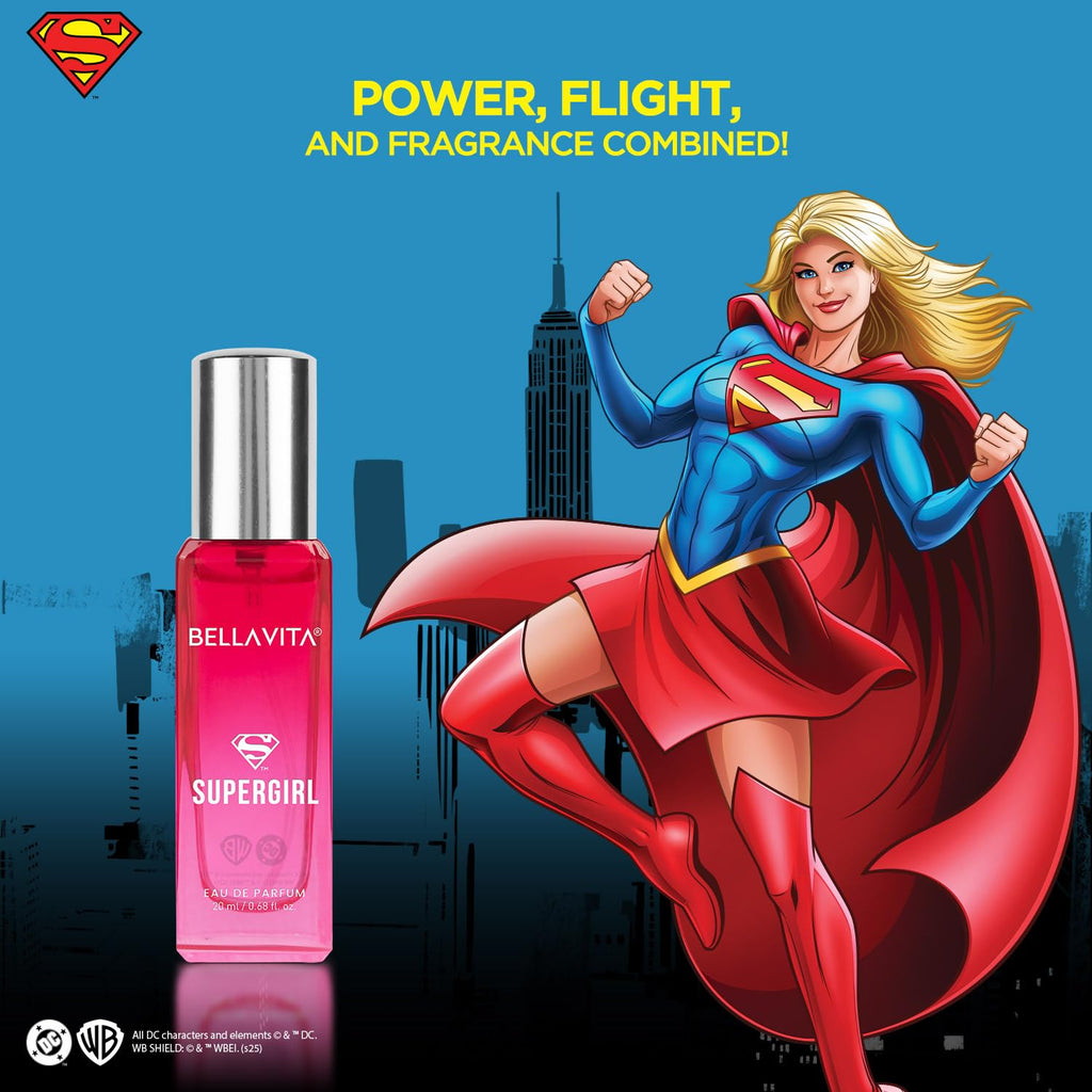 BELLAVITA DC Fearless 3x20ml | Perfume Gift Set for Woman | Gifts for Women | Rose, Jasmine and Patchouli | Floral, Fruity & Sweet Premium Fragrance Scent