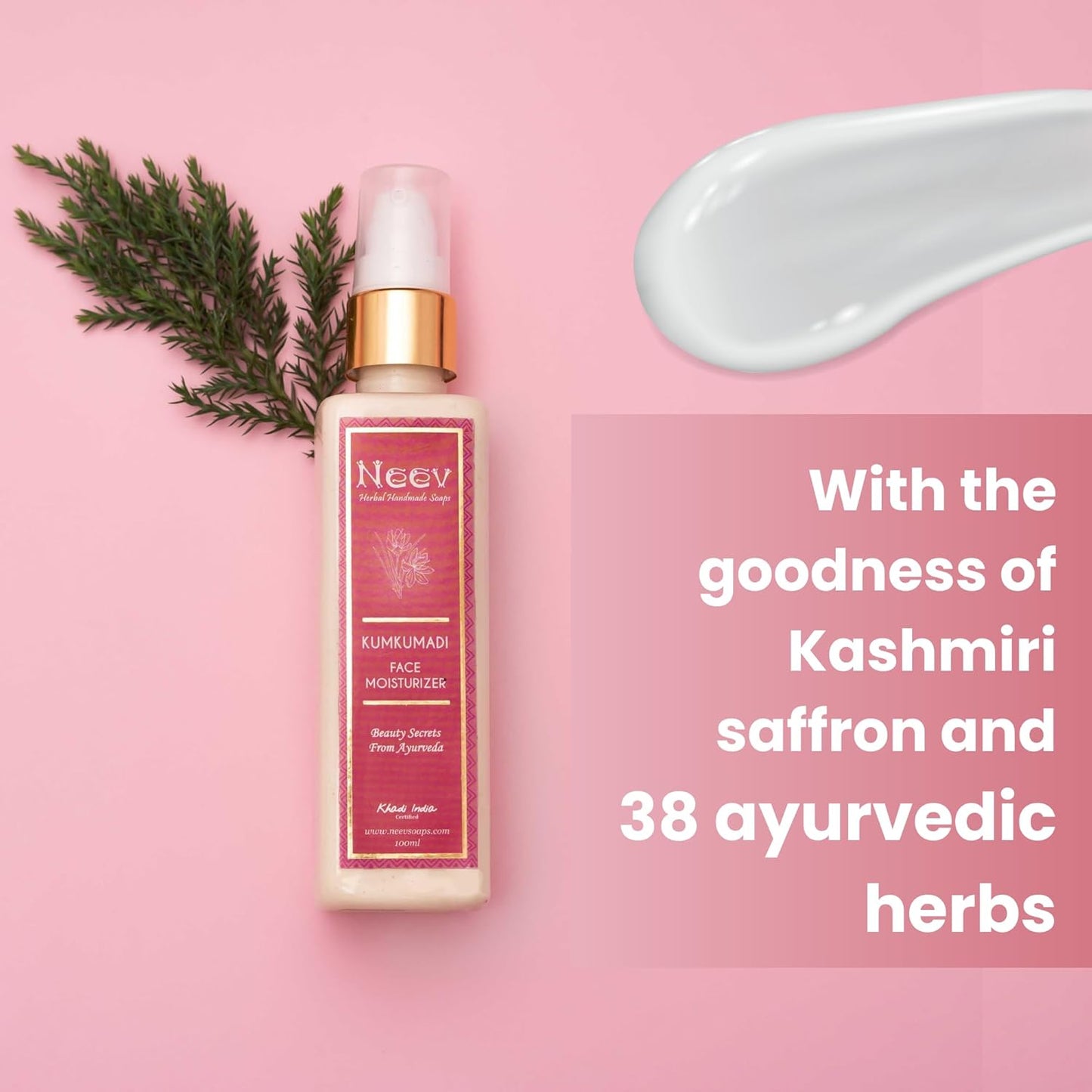 Neev - Kumkumadi Face Moisturizer - 100 ml (Pack of 2)