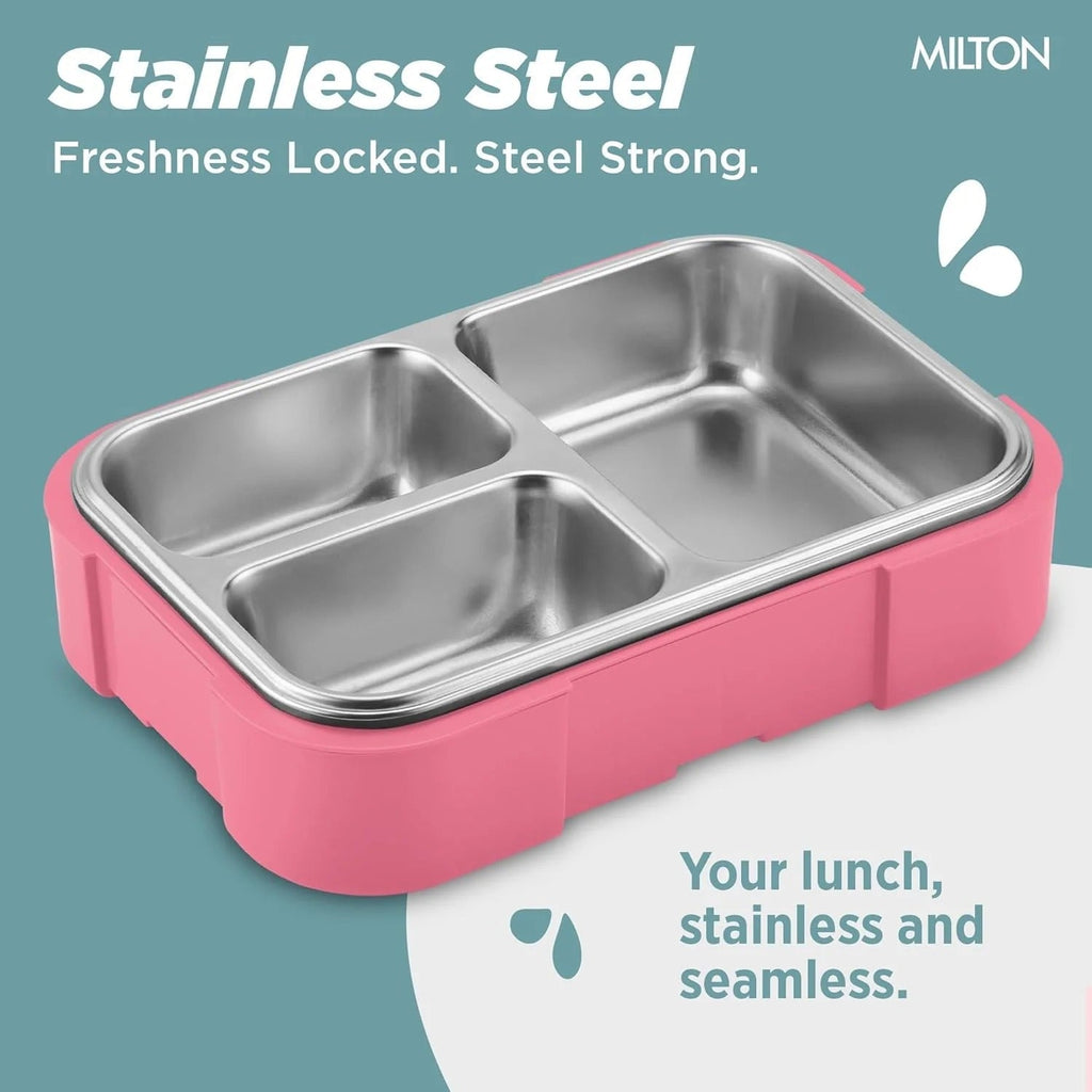 Milton Bravo 3 Steel Thermoware Lunchbox