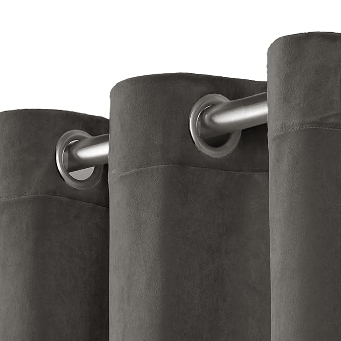 Stoa Paris Curtain for Home Single pc PatternedVelvet Curtain for Window Colour Midnight Muse
