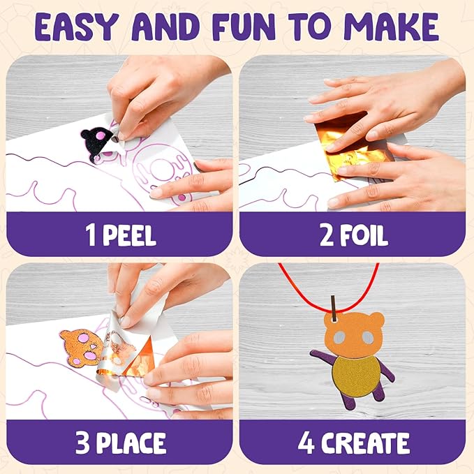 Smartivity Foil Magic Jewelry & Bracelets Making Craft Kit for Kids Age 4-10 Years Create 25+ Unique Designed