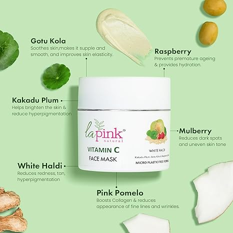 La Pink Vitamin C Face Mask - 100 gms