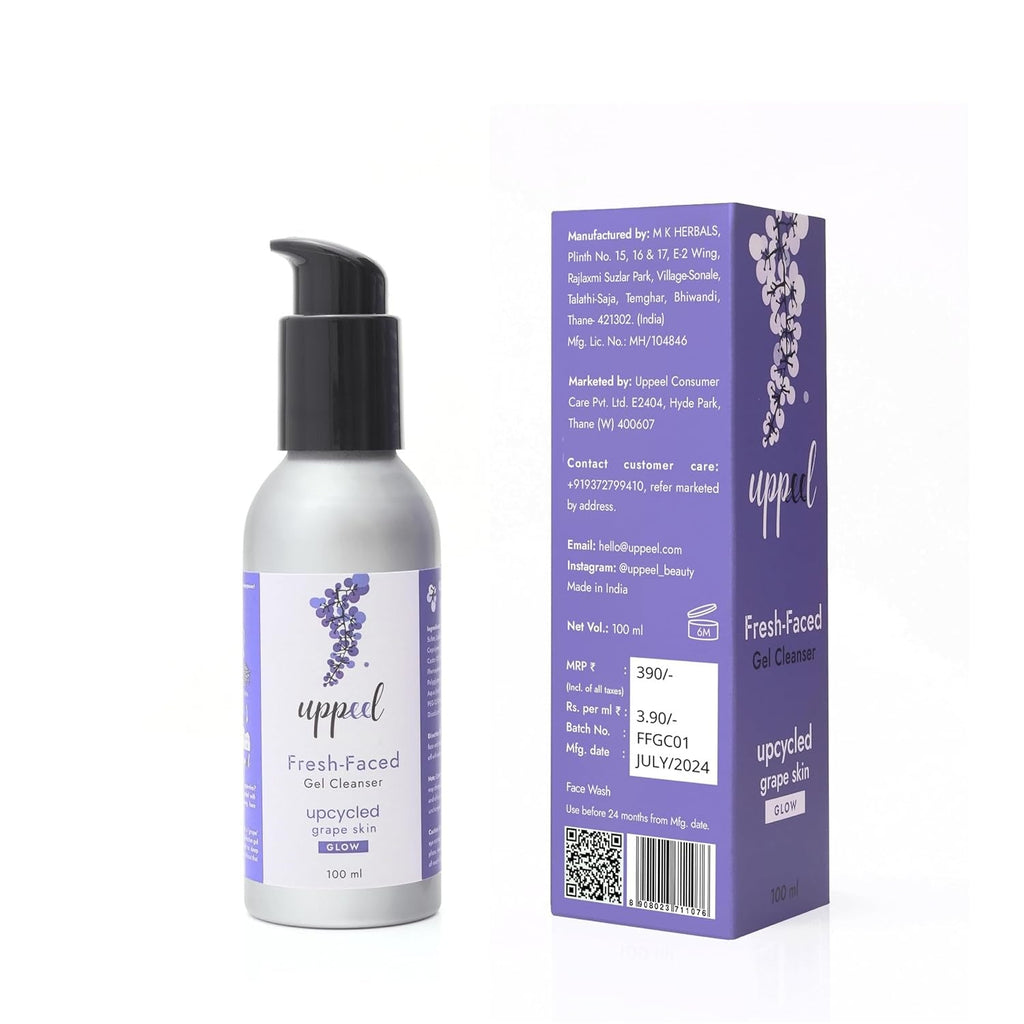 Uppeel Grape Fresh-Faced Gel Cleanser - 100 ml