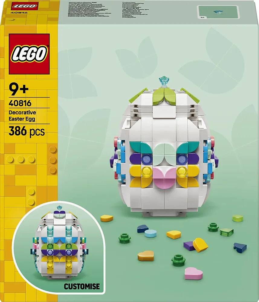 Lego Decorative Easter Egg Toy Building Kit Gift for Spring, Seasonal Holiday Ornament 40816