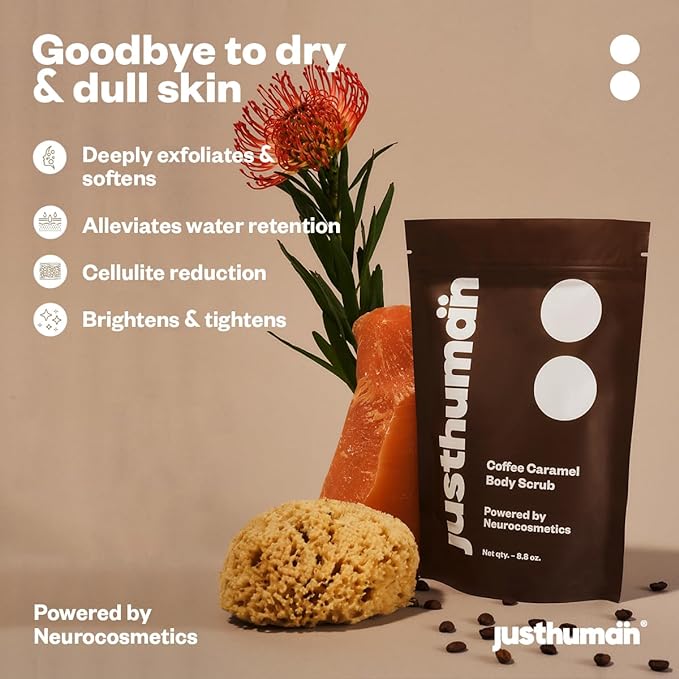 Justhuman Coffee Caramel Body Scrub - 250 ml