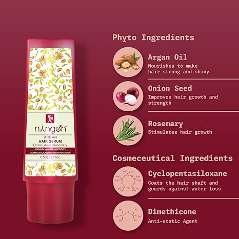 Ningen Chamomile Argan Hair Serum - 50 gms