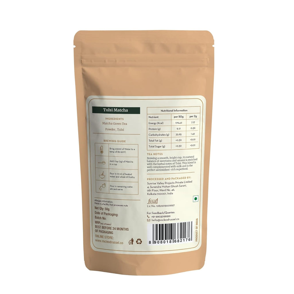 McLeod Russel 1869 Tulsi Matcha Green Tea - 50 gms