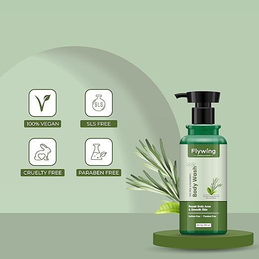 Flywing Tea Tree & Rosemary Body Wash  - 300 ml