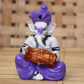 Ecraftindia Synthetic Fiber Lord Ganesha Statue | Purple