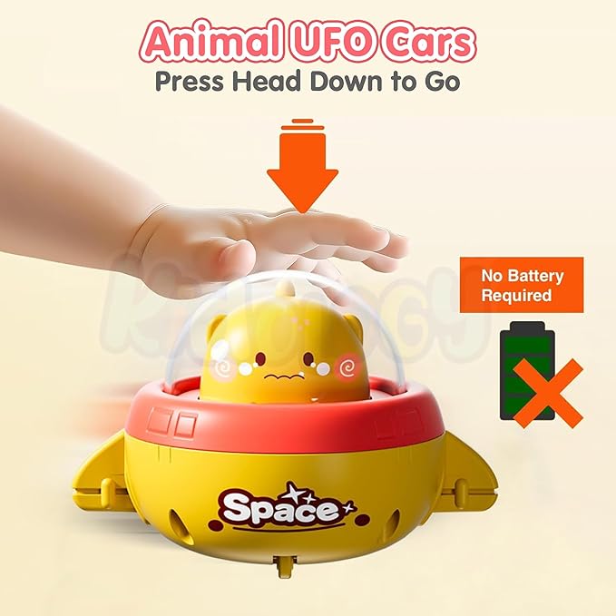 Kidology Space Car Press to Go Car for Toddlers Multicolor