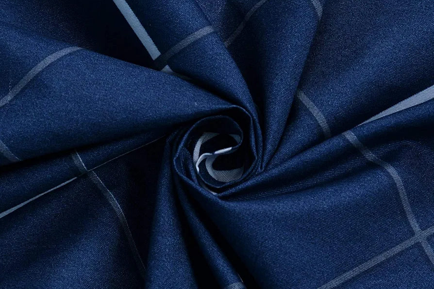 The Home Style Cotton Feel Glace Cotton Elastic Single Bed Bedsheet With 1 Pillow Cover,300 TC Navy Blue