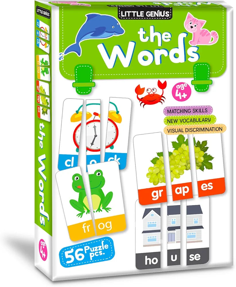 Hello Friend My First Word Addition  Puzzle Game Box Set for Kids – Early Learning Activity with Matching Skills, Colorful Fun Illustrations for Kids