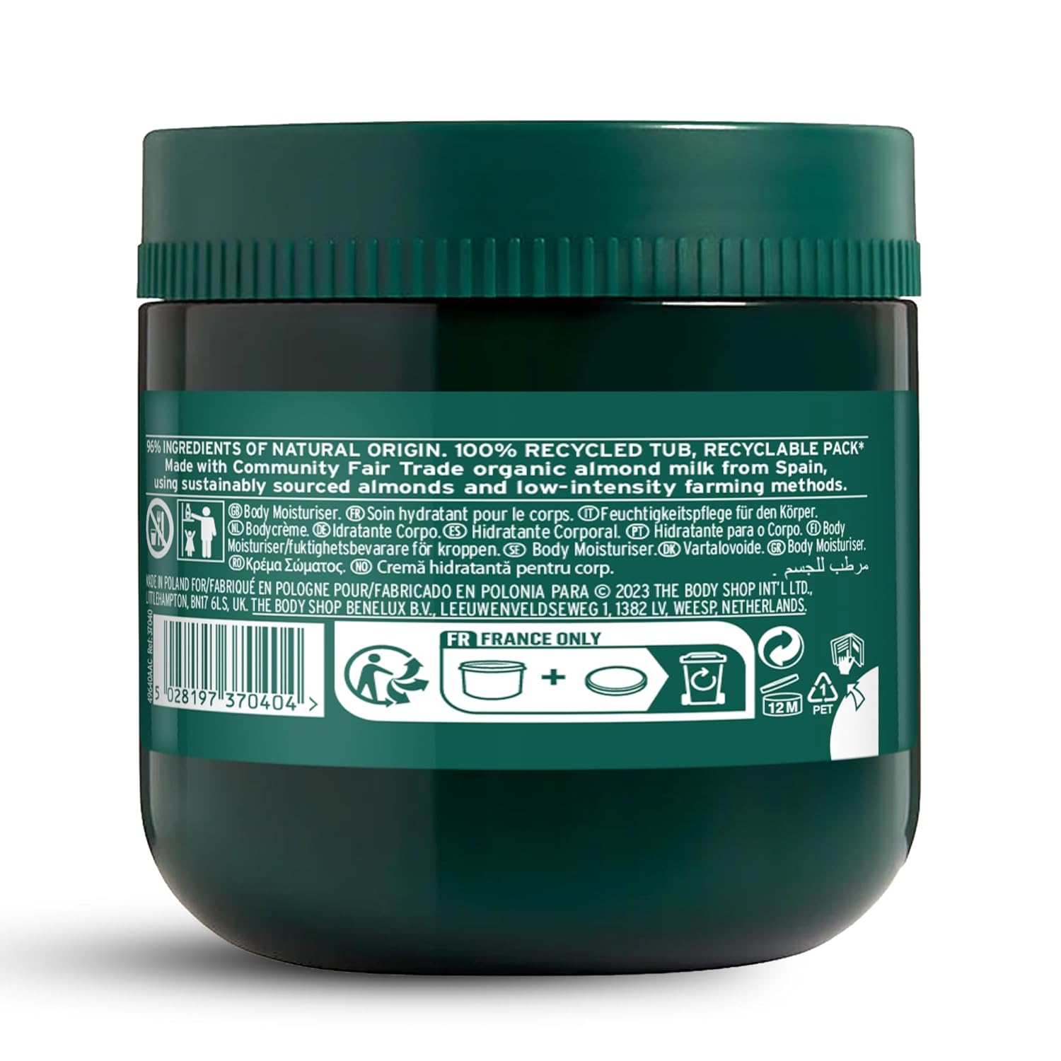 The Body Shop Vegan British Rose Body Yogurt, 200 Ml