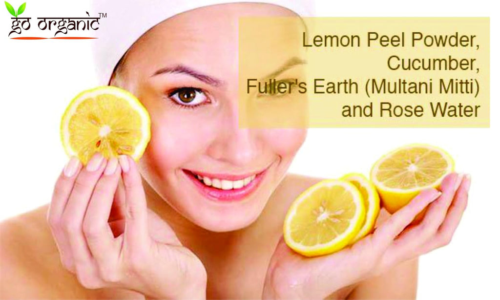 Go Organic Lemon Peel Powder (Citrus Limonum) for Face Cleanser & Skin Whitening | Skin Exfoliant for Glowing Skin, Acne, Pigmentation & Dark Spots (150 Gm)