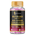 ANUPURAK Multi Collagen Complex Tablets — 3000mg · Types I, III & V | 18 Actives: Reduced Glutathione, Hyaluronic Acid, Astaxanthin & Biotin | Skin, Hair & Nail Daily Beauty Nutrition | 90 Tablets (30 Days)