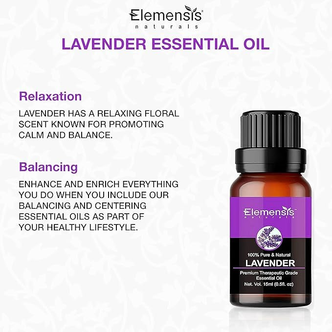 Elemensis Naturals Lavender Essential Oil - 15 ml