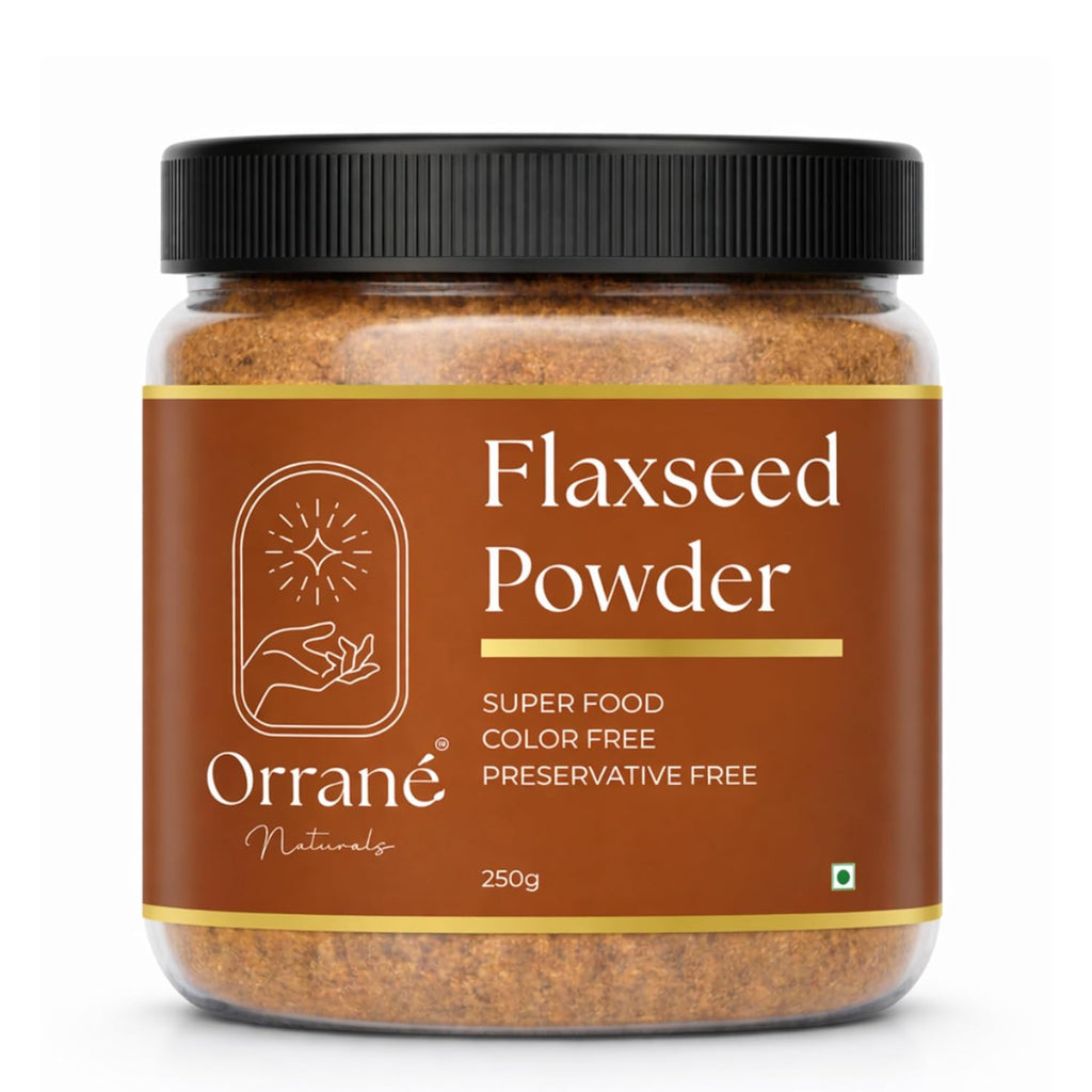 Orrané Flaxseed Powder Finely Ground Alsi Beej Powder for Smoothies, Baking and Cooking | Rich Omega 3 High Fibre Superfood | Supports Heart Health, Digestion & Weight Management