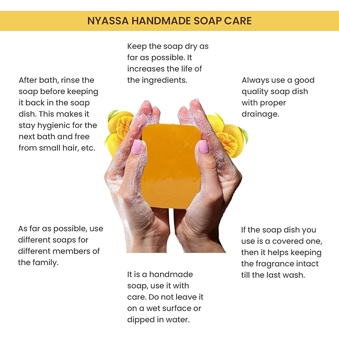 Nyassa Alphonso Handmade Sugar Soap - 150 Gms