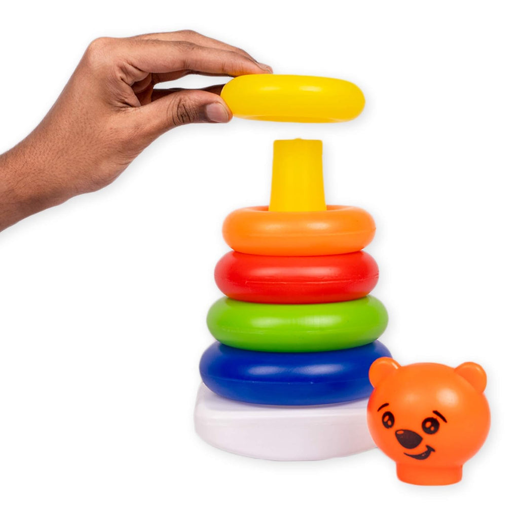 Ratna's Junior Bear Stacking Multicolour 5 Rings for Toddlers