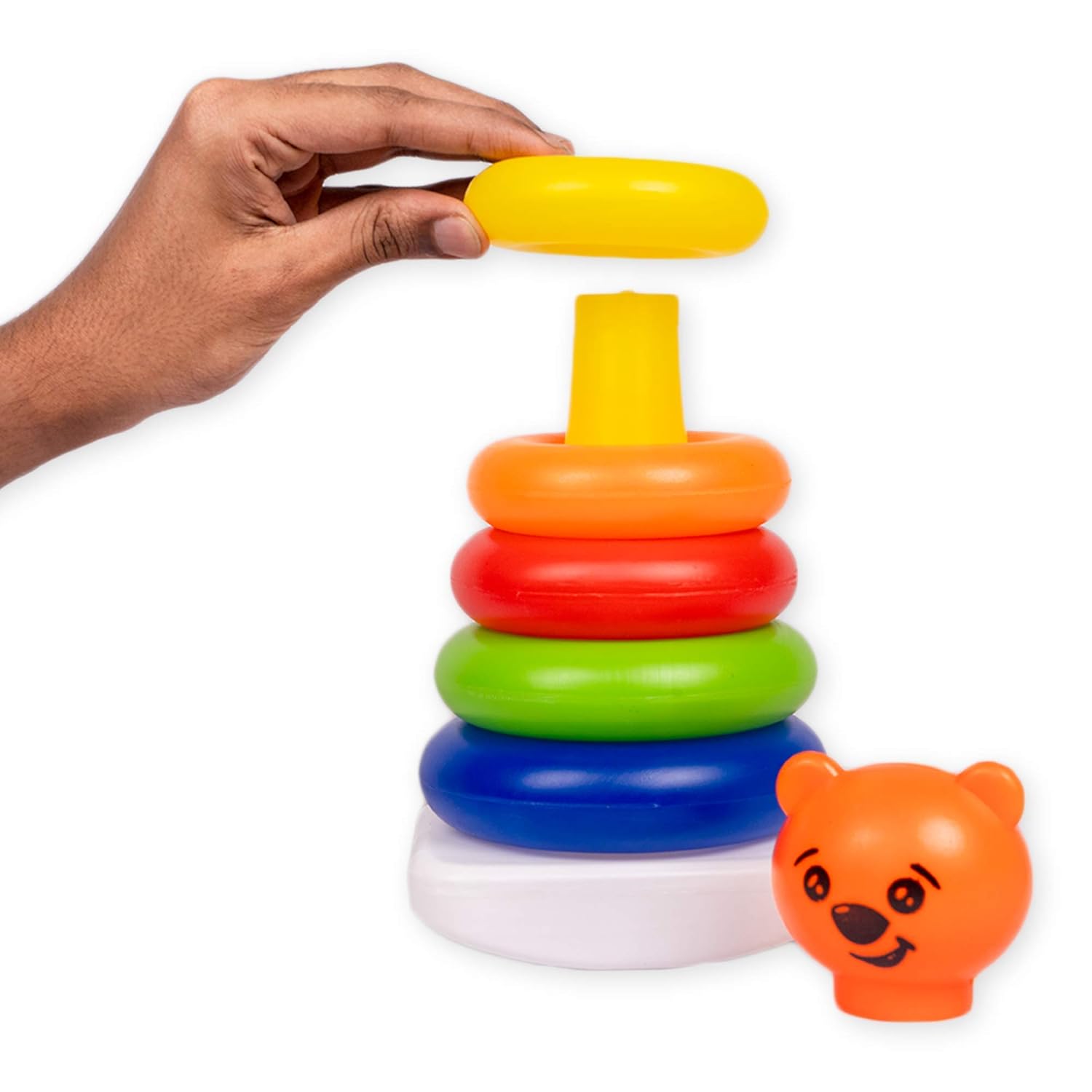 Ratna's Junior Bear Stacking Multicolour 5 Rings for Toddlers
