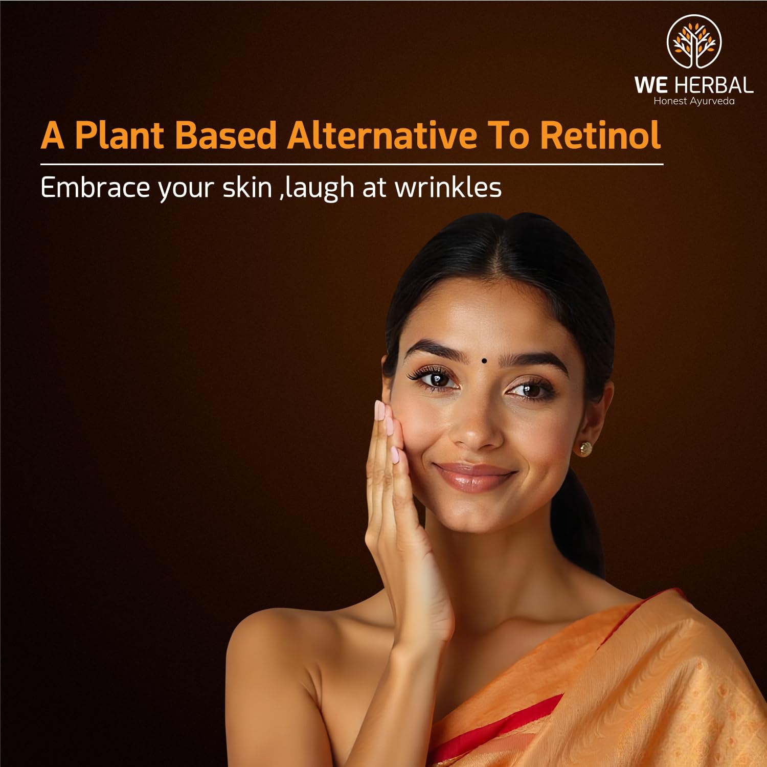 WE HERBAL Bakuchiol Anti-Ageing Serum 20ml, Natural Retinol Alternative with Rosehip & Almond Oil, Targets Acne-Causing Bacteria, Reduces Pimples, Fine Lines & Dark Spots, No Chemicals or Fragrance