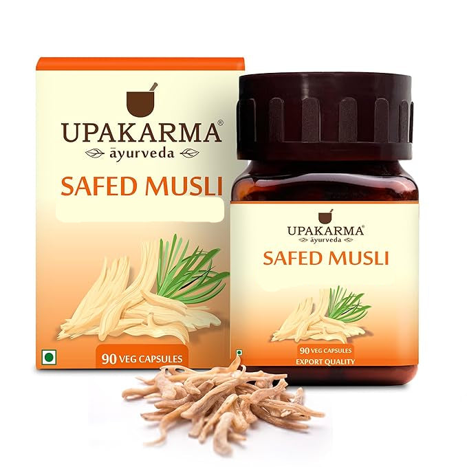 Upakarma Ayurveda Safed Musli Capsules - 90 Caps