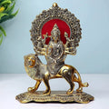 Chhariya Crafts Durga Maa Murti for Home Decorative Showpiece - 20 Cm