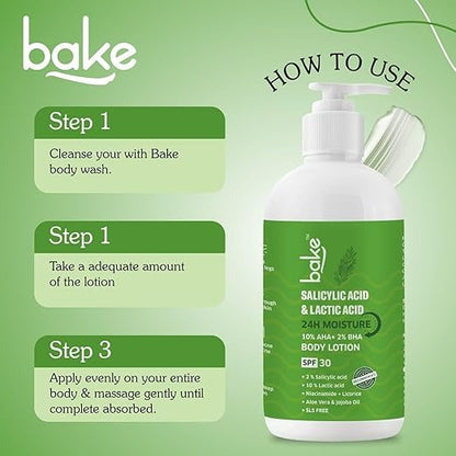 Bake 10% AHA + 2% BHA Body Lotion SPF 30 PA+++ - 200 ml