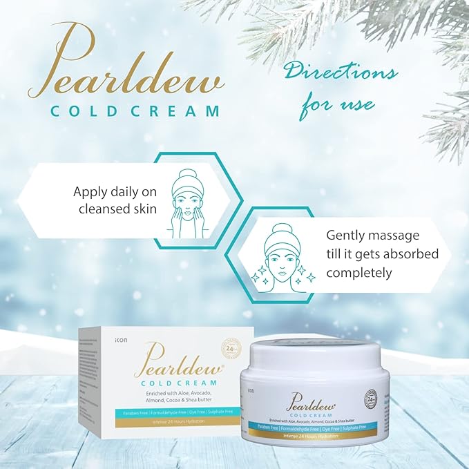 Pearldew Cold Cream | Improves the Skin Complexion - 100 Gms | Pack of 4