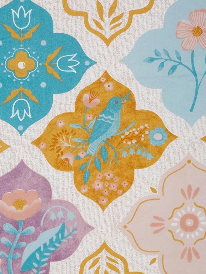 Cortina Ultra-Soft Microfiber Reversible 120 GSM Abstract Single AC Blanket Quilt Dohar | Peach