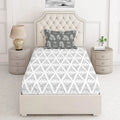 Layers Illuminating Homes Single Bedsheet Cotton Includes 1 Pillow Cover Light Weight Breathable Grey