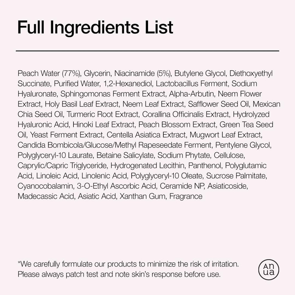 Anua Peach 70% Niacinamide Serum 30ml / brightening hydrating face serum hyperpigmentation treatment reducing melanine daily clean beauty (1.01 fl. oz.)