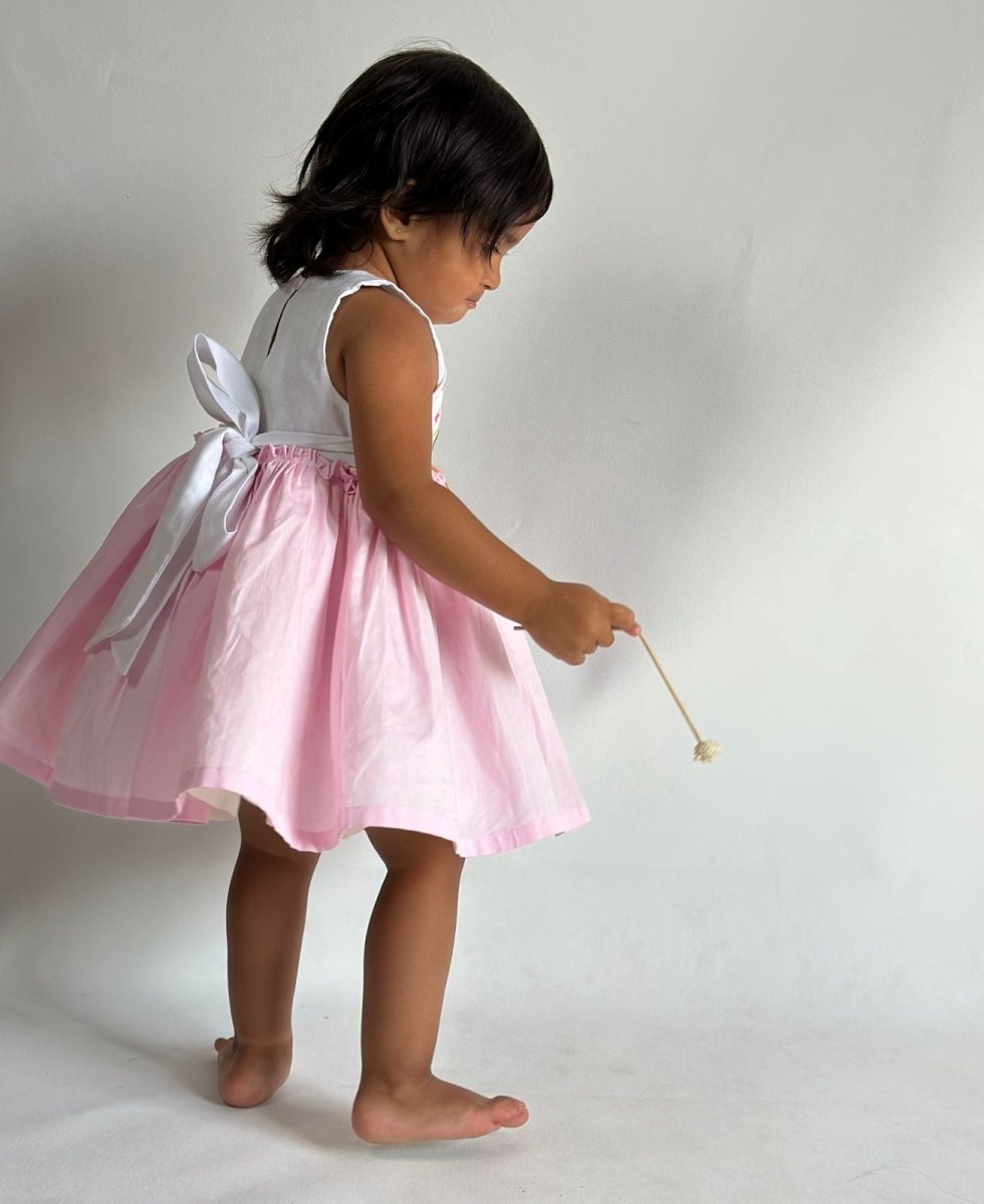 ArthLife Blue Rainbow Kingdom Party Wear Dress