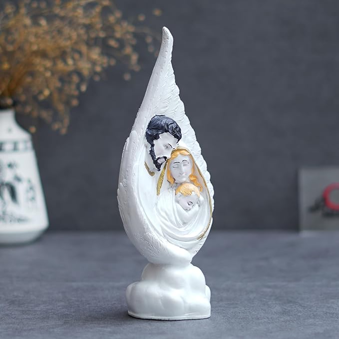 Ecraftindia Holy Jesus Christ Family Statue Decorative Showpiece