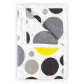 Divine Casa 100% Cotton Reversible Double Dohar Lightweight & Breathable AC Blanket Colour Geometric Silver & Lemon