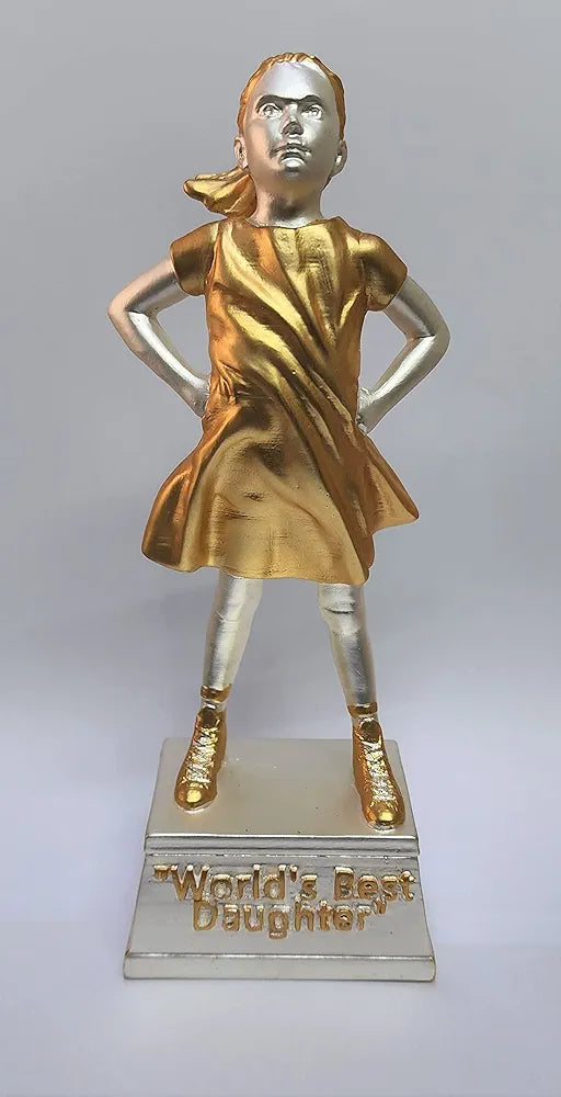Gold Art India Daughter Figurine Two Tone Matte