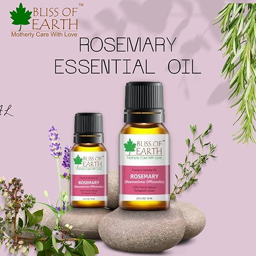 Bliss of Earth Rosemary Essential Oil Premium - 10 ml