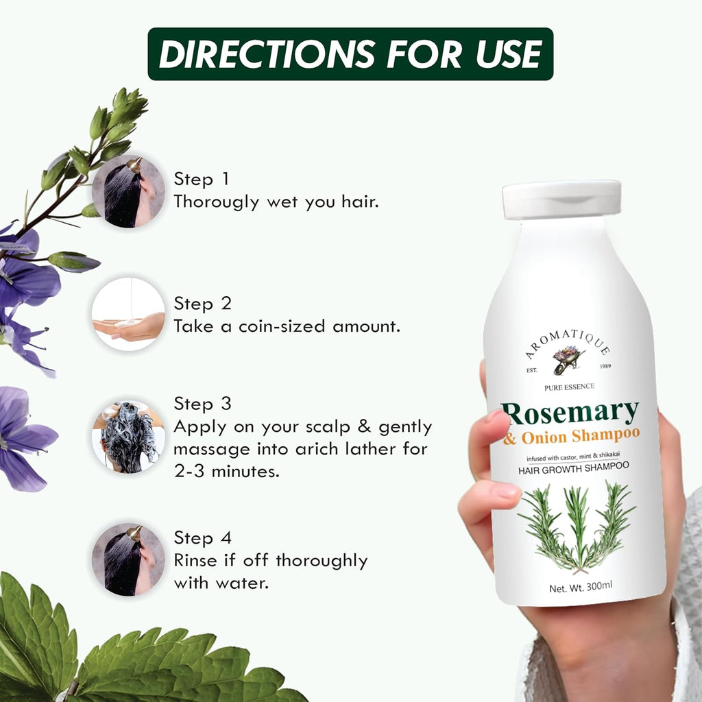 Aromatique Rosemary & Onion Shampoo - 300 ml