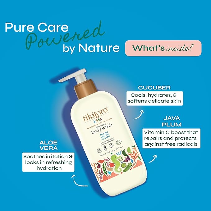 Tikitoro Kids Refreshing Body Wash Age 4+ years - 300 ml