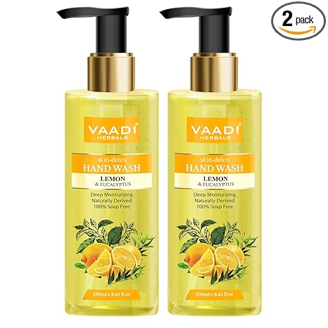 Vaadi Herbals Skin Detox Lemon and Eucalyptus Hand Wash - 250 ml (Pack of 2)