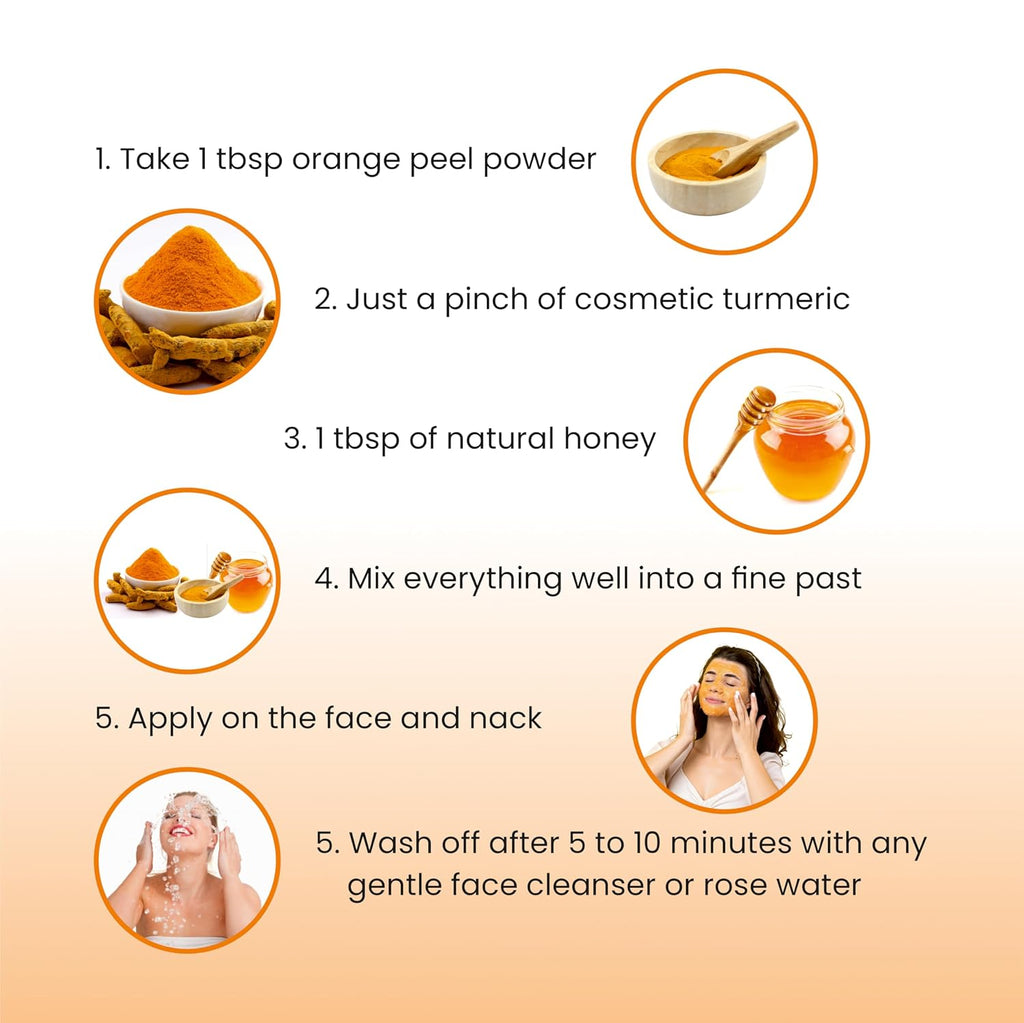 Healthy Apple Orange Peel Powder 250Gm for Skin Care, Hair Conditioning, Anti-Aging Mask, Source of Vitamin C