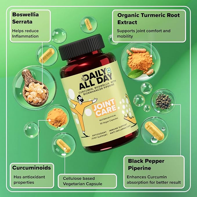Daily All Day Curcumin Joint Care - 60 caps