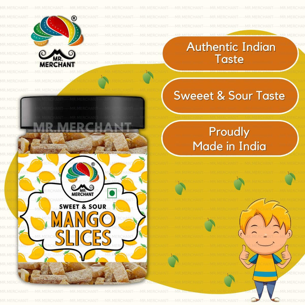Mr. Merchant Mango Slice (Pachak Khatta Meetha Aam Papad Churan) Fresh, 300 Gram