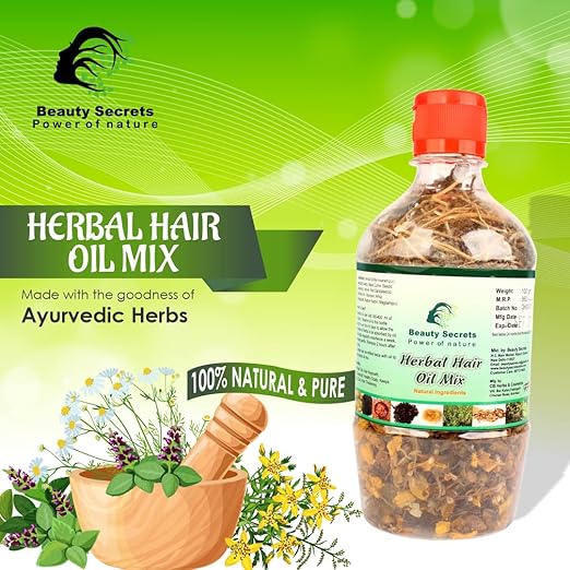 Beauty Secrets Make Your Own Herbal Hair Oil - 100 ml