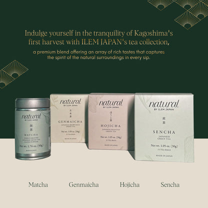 ILEM JAPAN Genmaicha Japanese Brown Rice Roasted Green Tea